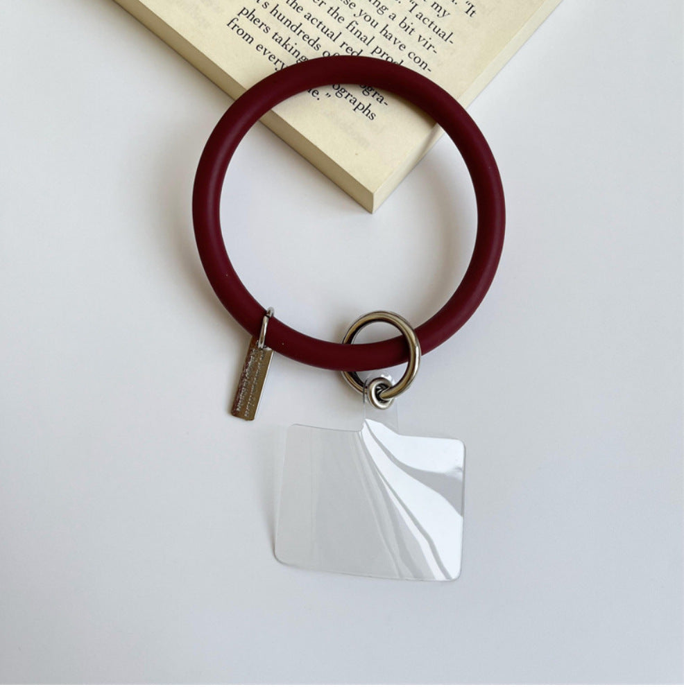 Anti-Lost Silicone Wristbands Ring Circle Bracelet For Mobile Phone