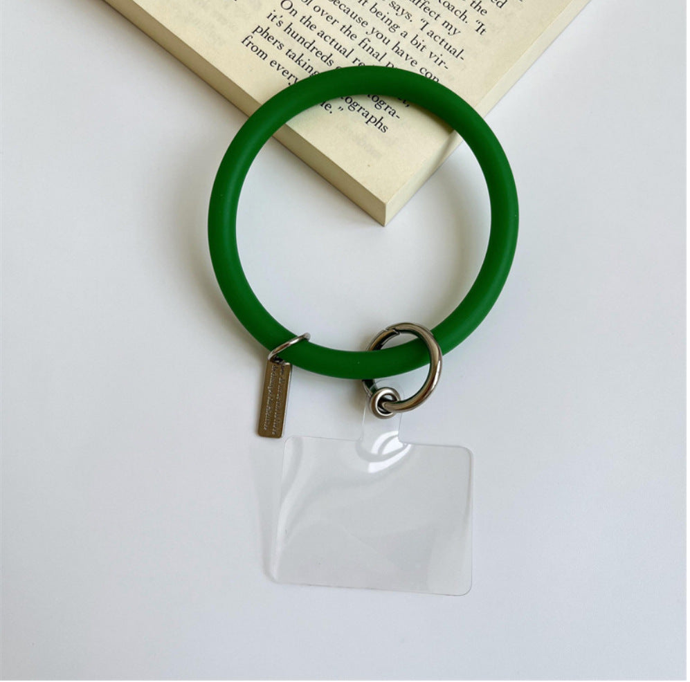 Anti-Lost Silicone Wristbands Ring Circle Bracelet For Mobile Phone