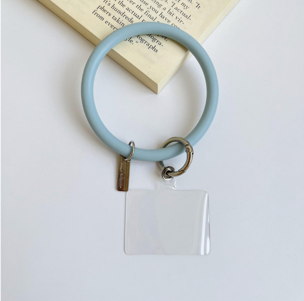 Anti-Lost Silicone Wristbands Ring Circle Bracelet For Mobile Phone