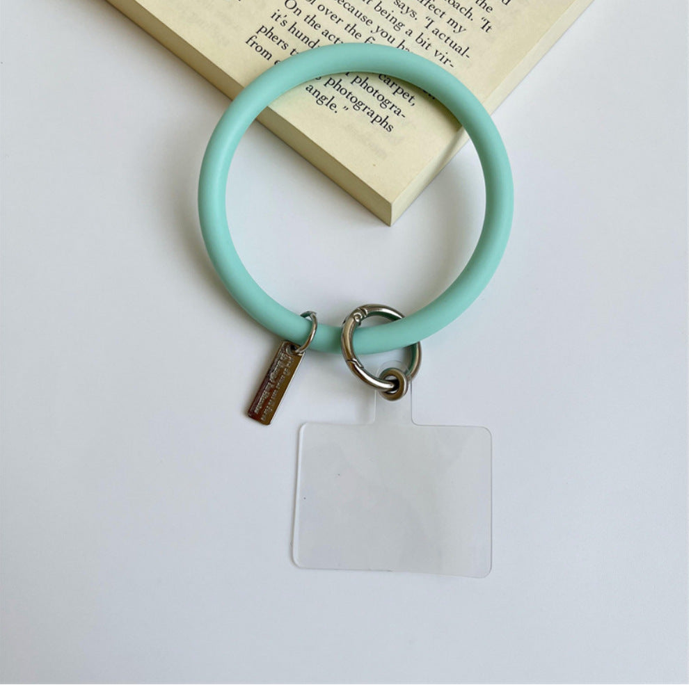 Anti-Lost Silicone Wristbands Ring Circle Bracelet For Mobile Phone