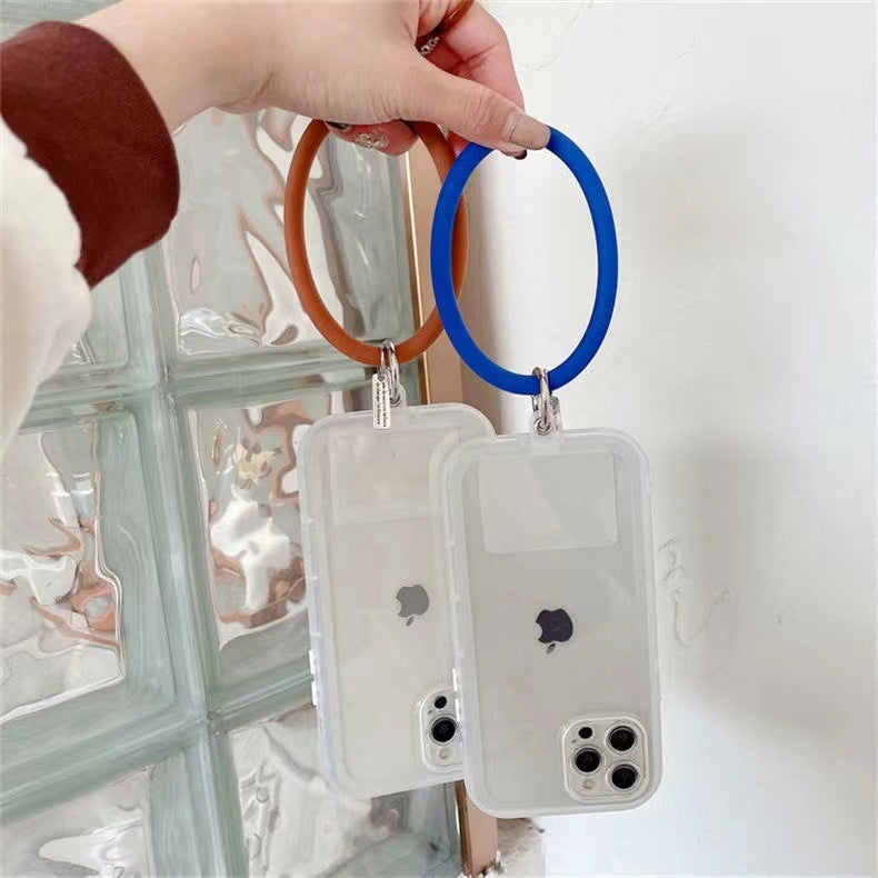 Anti-Lost Silicone Wristbands Ring Circle Bracelet For Mobile Phone