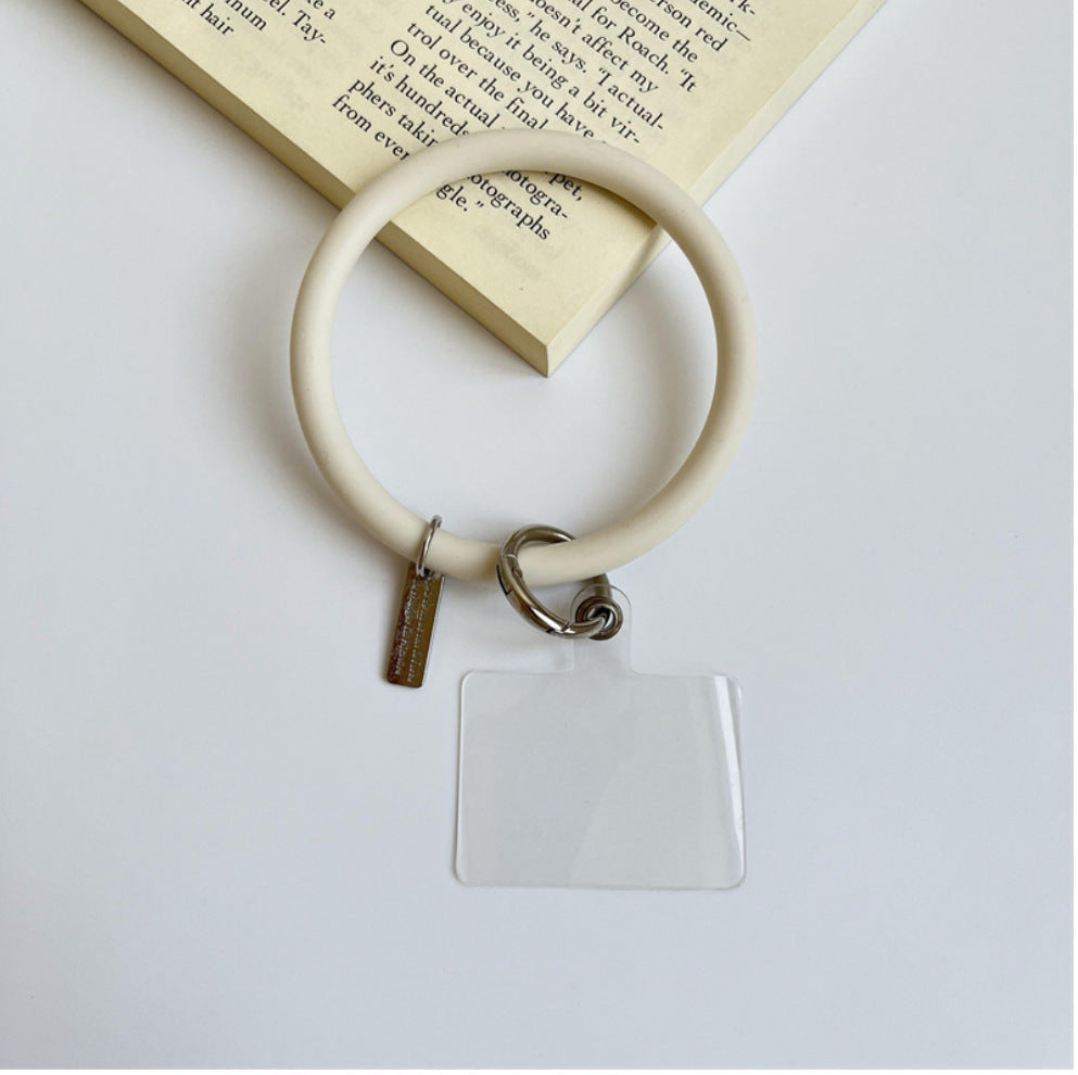 Anti-Lost Silicone Wristbands Ring Circle Bracelet For Mobile Phone