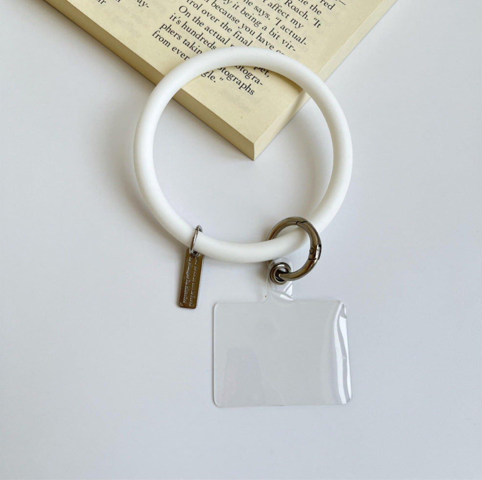 Anti-Lost Silicone Wristbands Ring Circle Bracelet For Mobile Phone