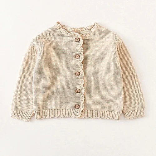 Winter Spring Baby Knitted Clothing Long Sleeved Floral Embroidery Knitting Coat Newborn Baby Girls Knitting Cardigan Sweater (Available) - Mom & Kids