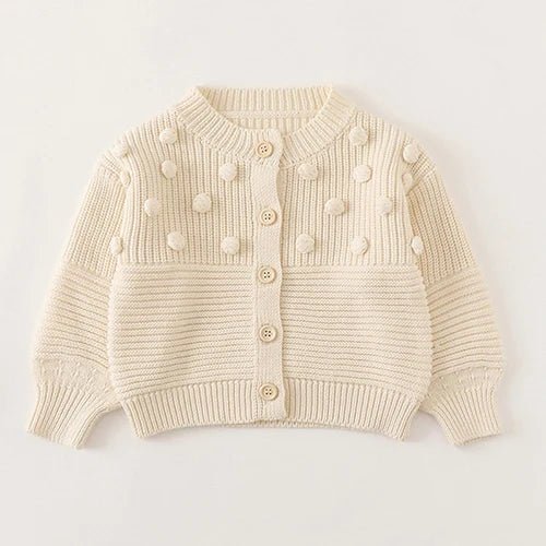 Winter Spring Baby Knitted Clothing Long Sleeved Floral Embroidery Knitting Coat Newborn Baby Girls Knitting Cardigan Sweater (Available) - Mom & Kids