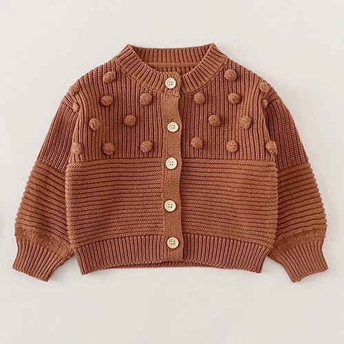 Winter Spring Baby Knitted Clothing Long Sleeved Floral Embroidery Knitting Coat Newborn Baby Girls Knitting Cardigan Sweater (Available) - Mom & Kids
