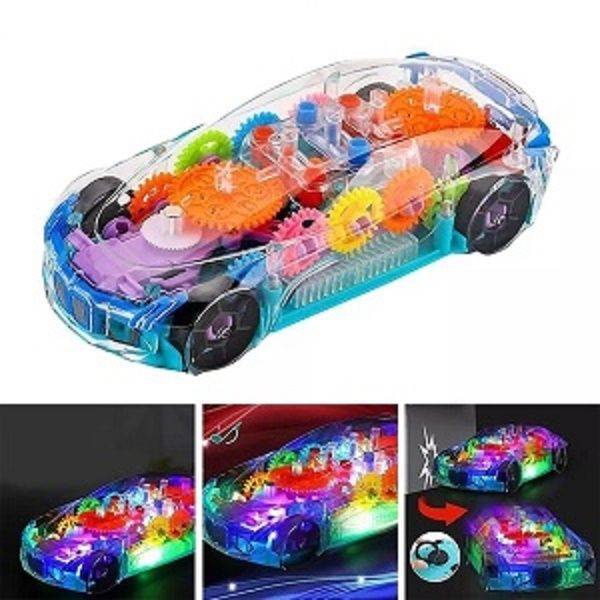 Musical lighting car Bangladesh kids LED light and sound moving toy car educational fun toy